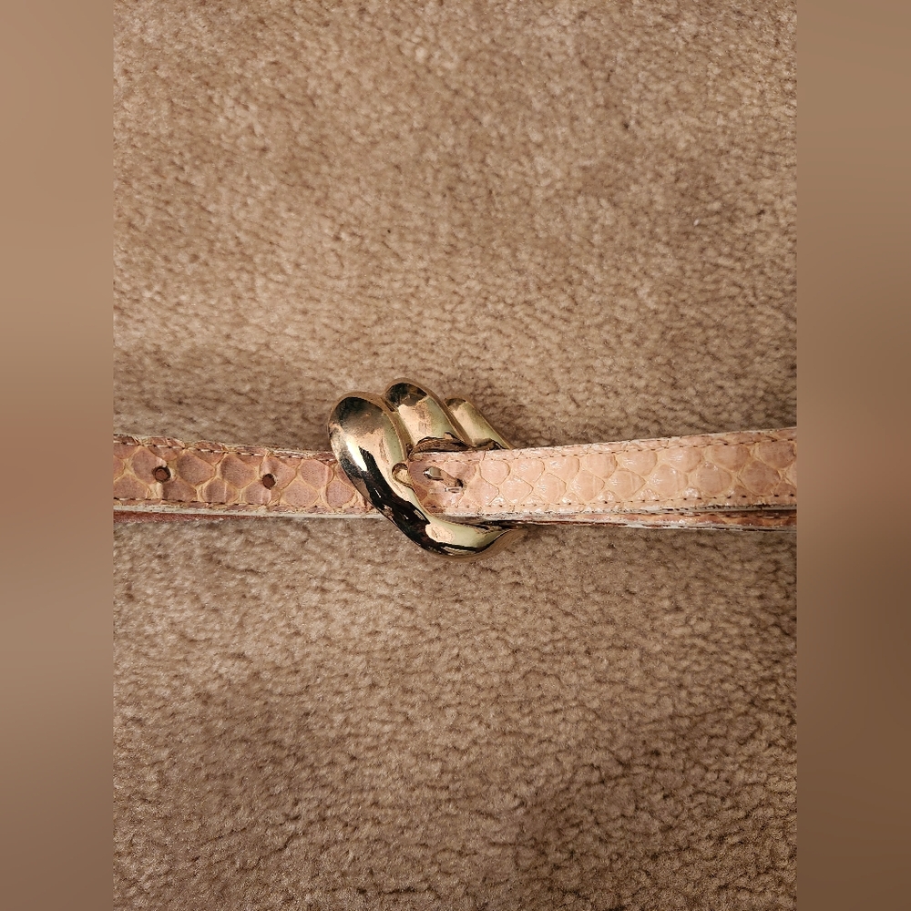 Apple ACC of NY Snakeskin Belt - Picture 2 of 5